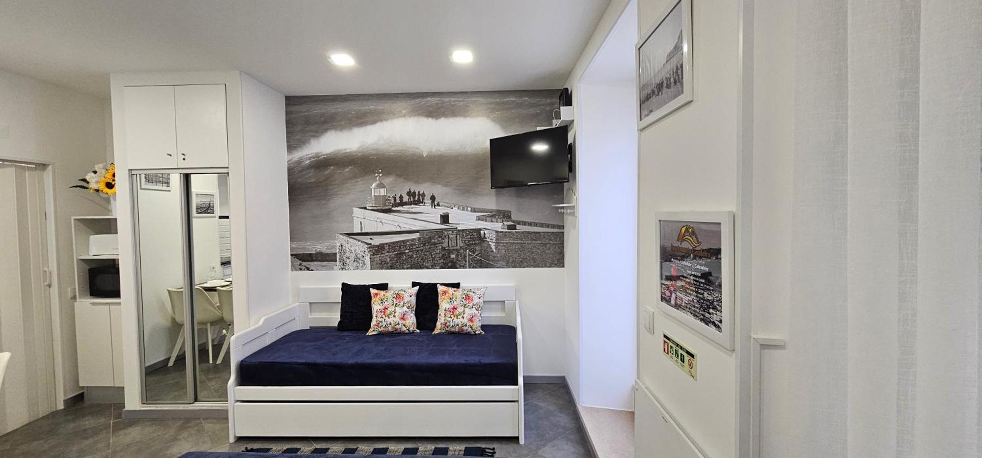 Apartamento Cavaleiro Nazare Bagian luar foto